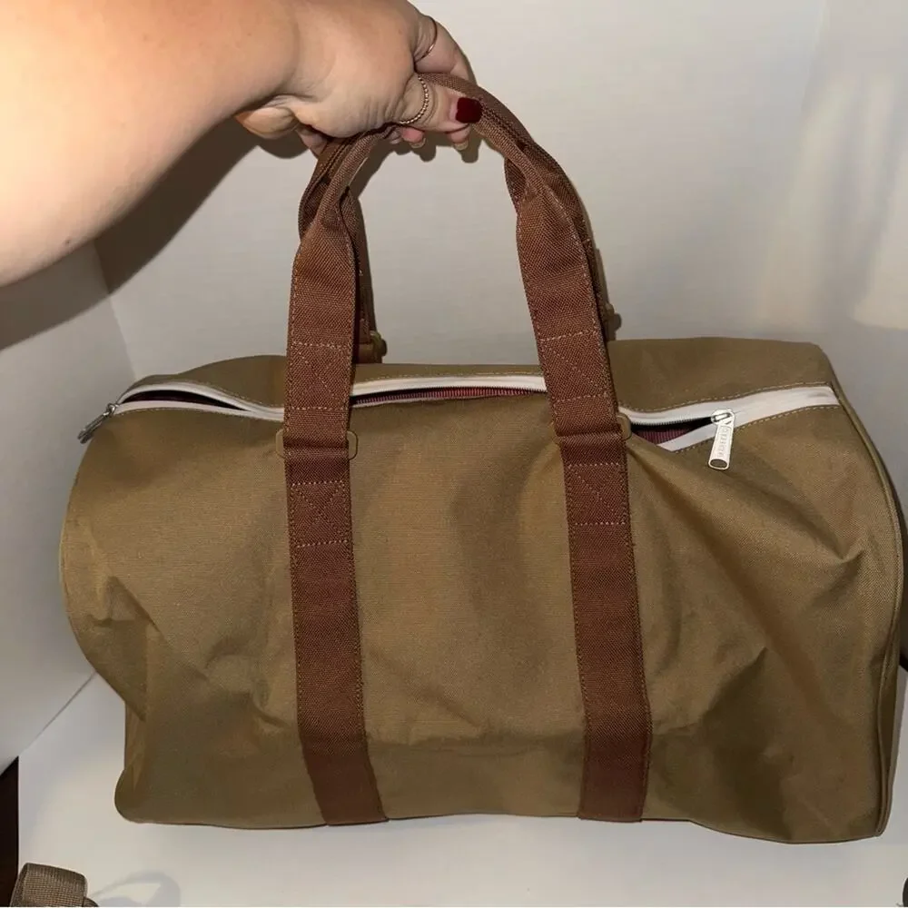 HERSCHEL Novel 42.5L Duffle Bag - Dried Herb Stylish Tan and Brown Men's